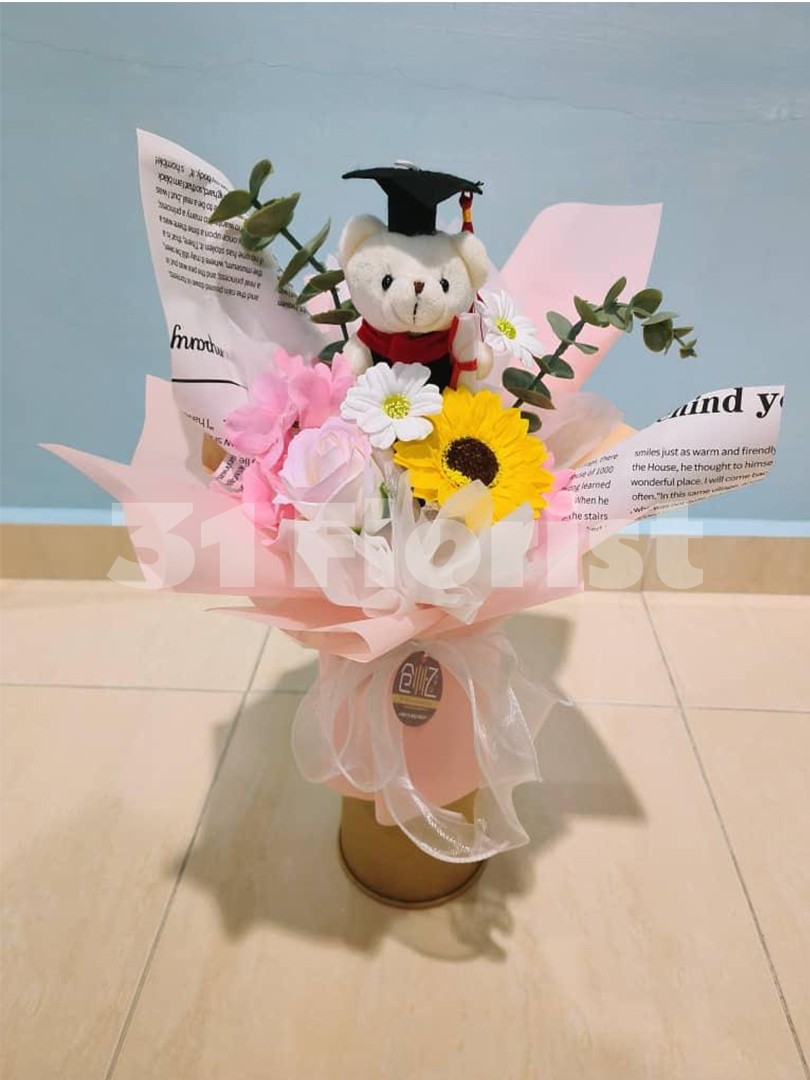 毕业香皂花花束